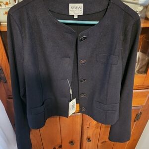 Armani Collezioni Midnight Black Women's Blazer